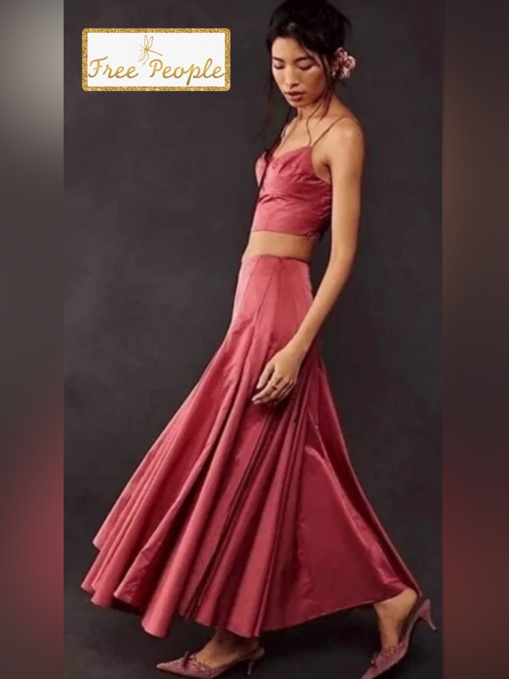 Free People Mya Set Rose Pink Sz 2
